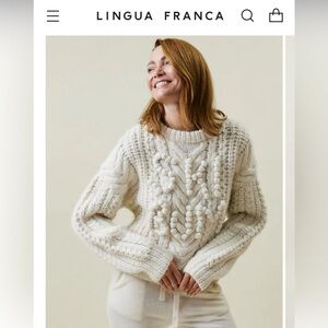 NWT Lingua Franca Ski Bum Sweater